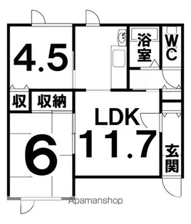 コーポ林【2階】の間取り